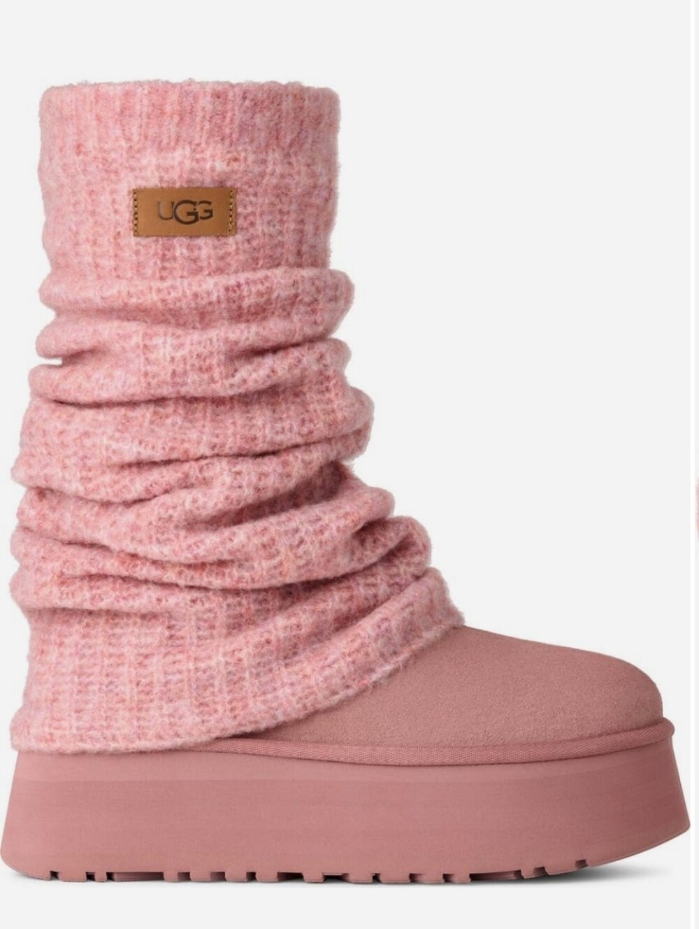 New UGG Classis Mini Dipper Pink Dawn Legwarmer Booties